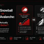 Debt Snowball vs Debt Avalanche comparison showing which debt payoff method works better for reducing debt faster and saving interest