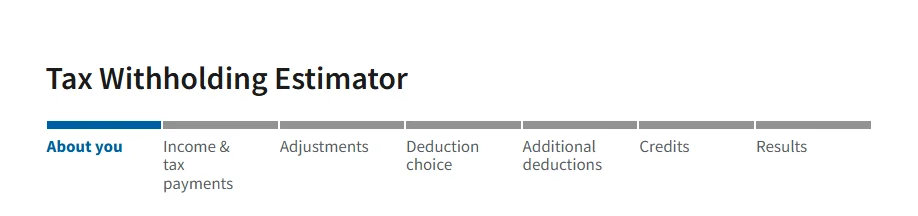 IRS Withholding Estimator is free 
