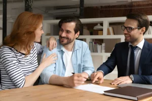 First-time homebuyer reviewing a 2026 home buying guide and mortgage options