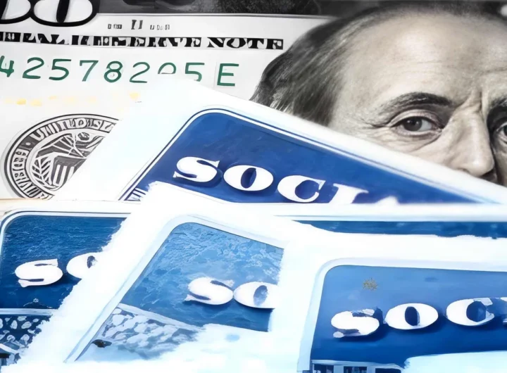 Older couple reviewing a Social Security statement and planning for the 2027 COLA